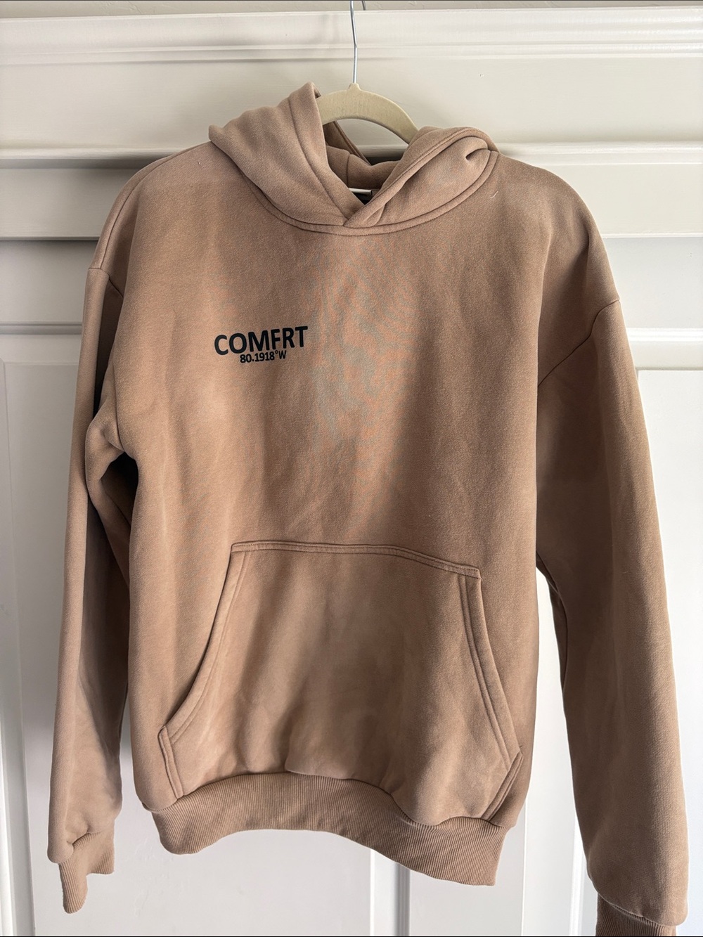 COMFRT Men's Hooded Sweatshirt in Taupe
